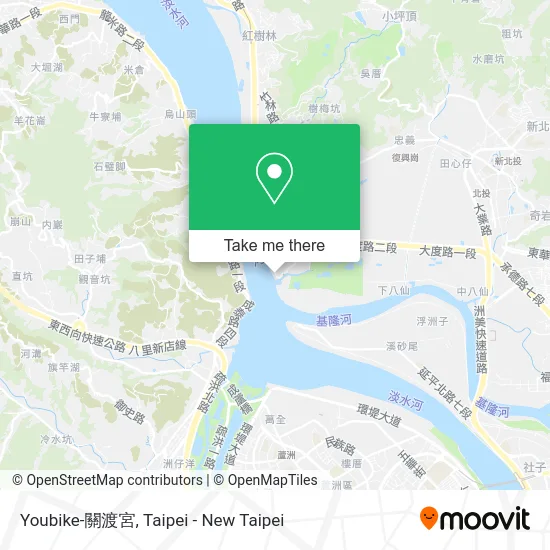 Youbike-關渡宮 map