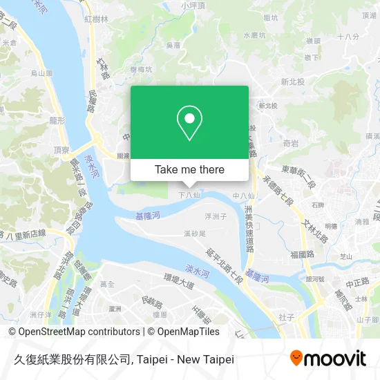 久復紙業股份有限公司地圖