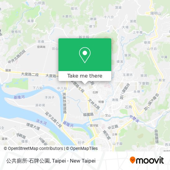 公共廁所-石牌公園地圖