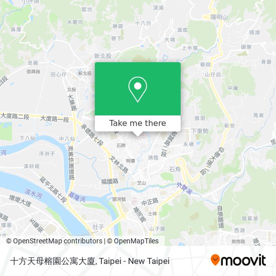 十方天母榕園公寓大廈 map