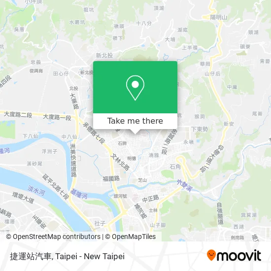 捷運站汽車 map