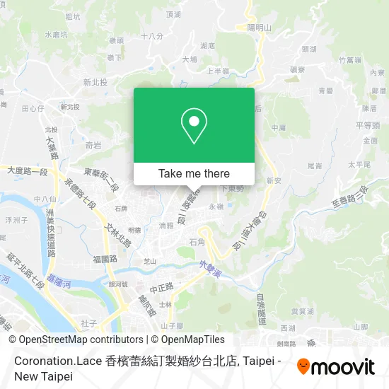 Coronation.Lace 香檳蕾絲訂製婚紗台北店地圖