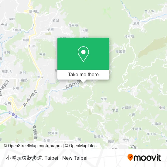 小溪頭環狀步道 map