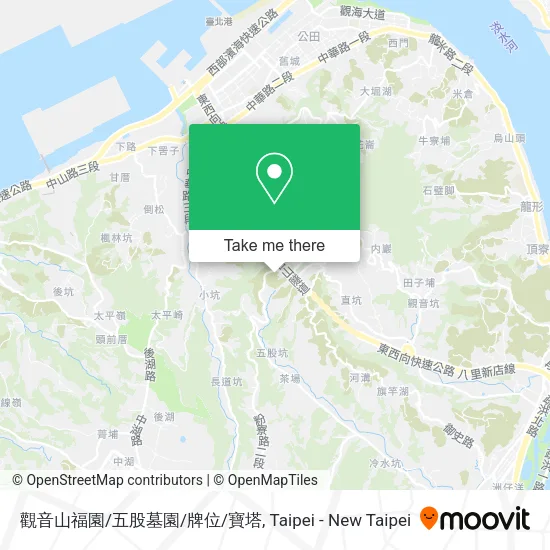 觀音山福園/五股墓園/牌位/寶塔地圖