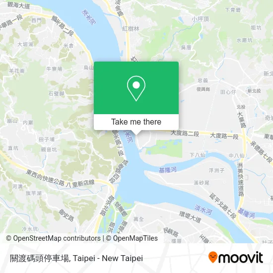 關渡碼頭停車場 map