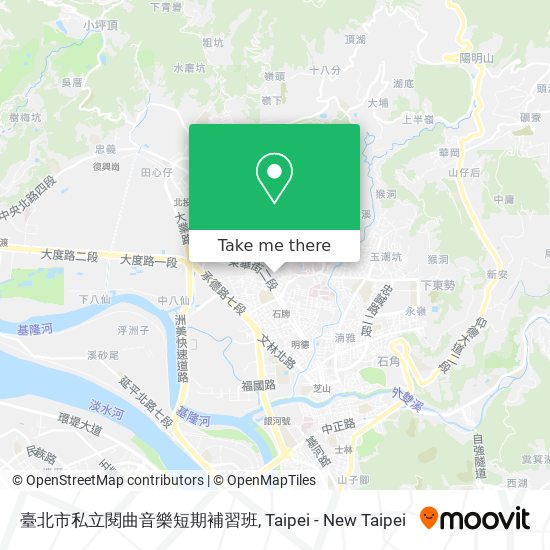 臺北市私立閱曲音樂短期補習班地圖