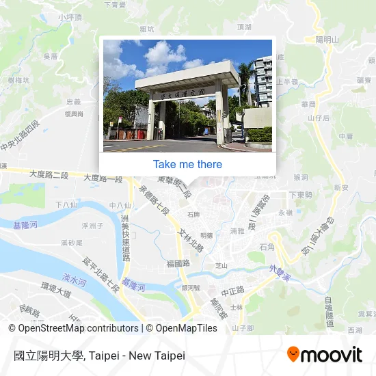 國立陽明大學地圖