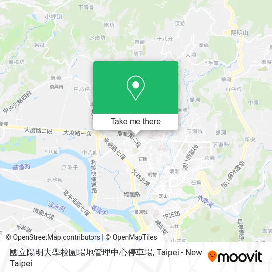 國立陽明大學校園場地管理中心停車場 map