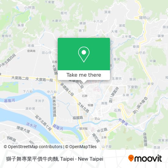 獅子舞專業平價牛肉麵 map