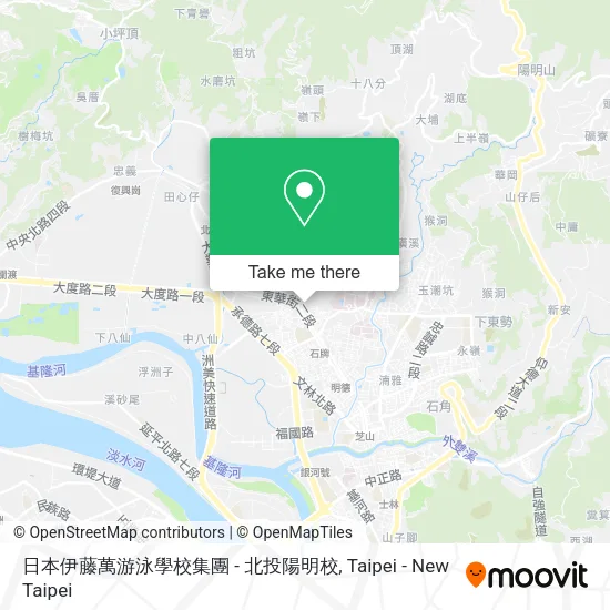 日本伊藤萬游泳學校集團 - 北投陽明校地圖