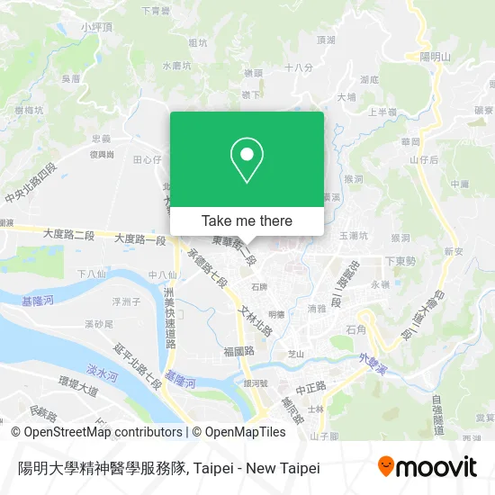 陽明大學精神醫學服務隊 map