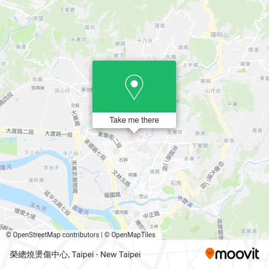 榮總燒燙傷中心 map