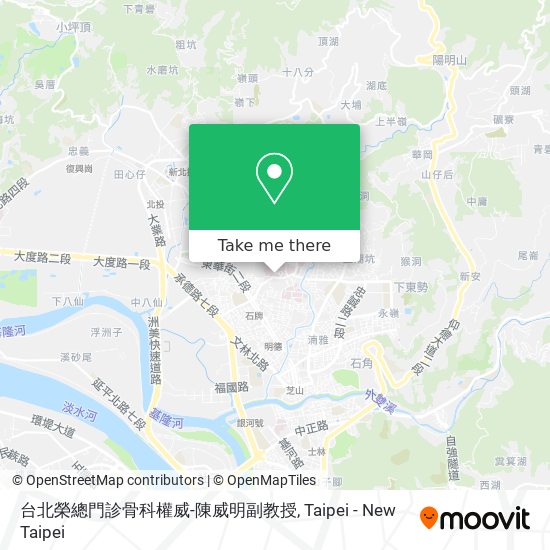 台北榮總門診骨科權威-陳威明副教授 map