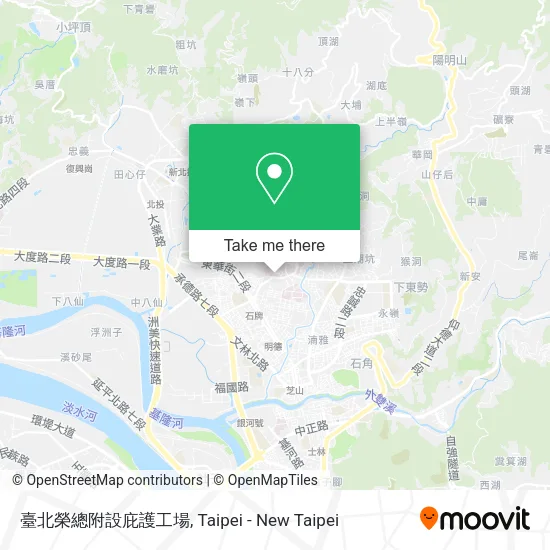 臺北榮總附設庇護工場地圖