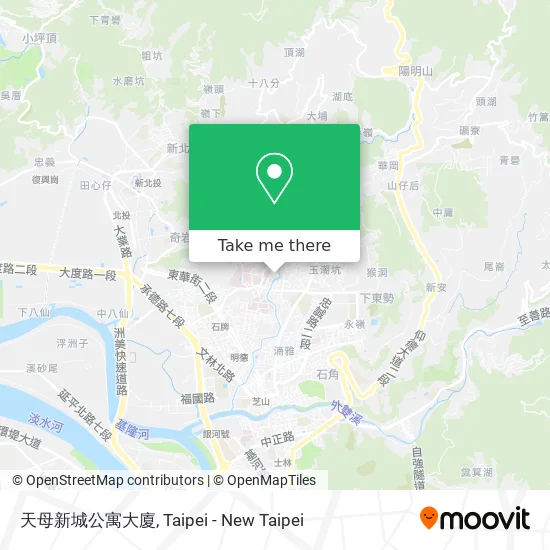 天母新城公寓大廈地圖
