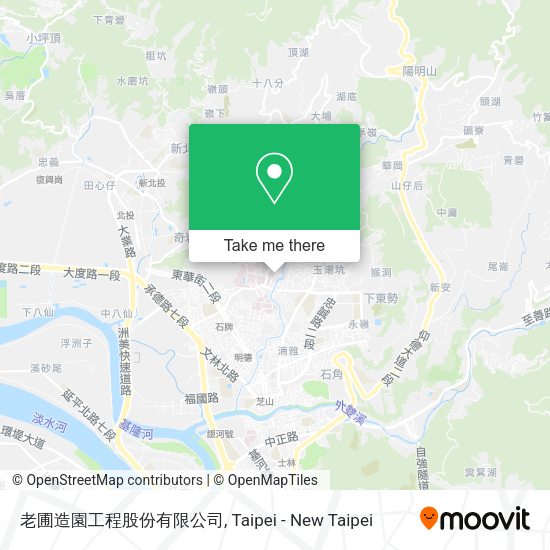 老圃造園工程股份有限公司地圖