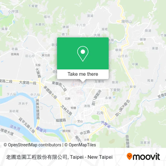 老圃造園工程股份有限公司地圖