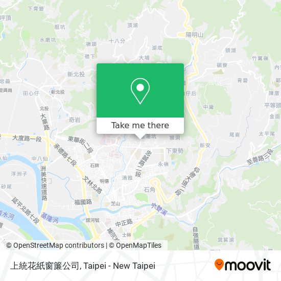 上統花紙窗簾公司 map