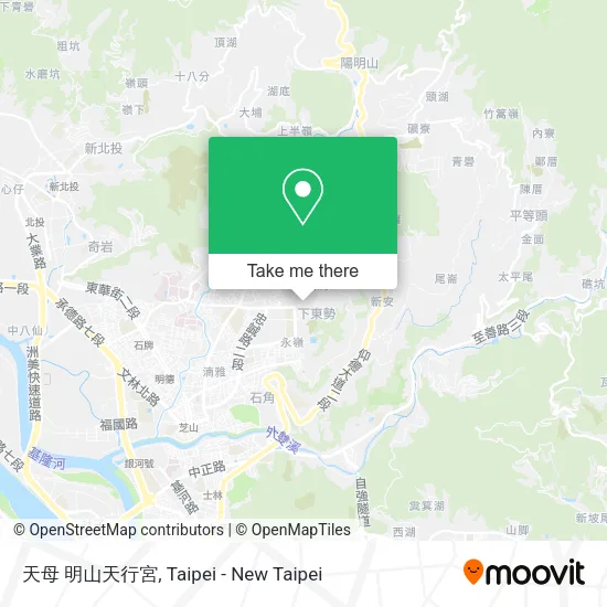 天母 明山天行宮地圖