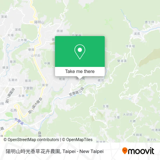 陽明山時光香草花卉農園地圖