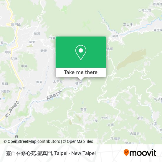 靈自在修心苑.聖真門地圖