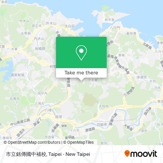 市立銘傳國中補校地圖