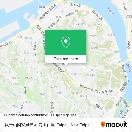 觀音山國家風景區 花園仙境地圖