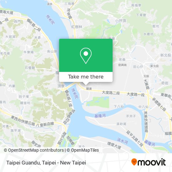 Taipei Guandu map