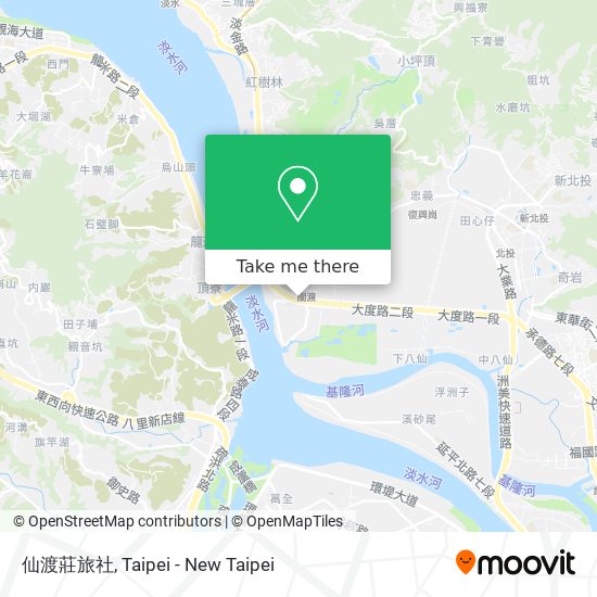 仙渡莊旅社 map