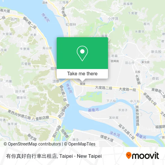 有你真好自行車出租店地圖