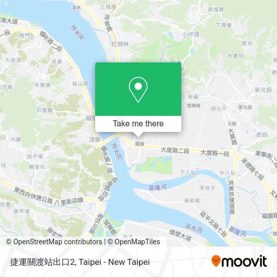 捷運關渡站出口2地圖