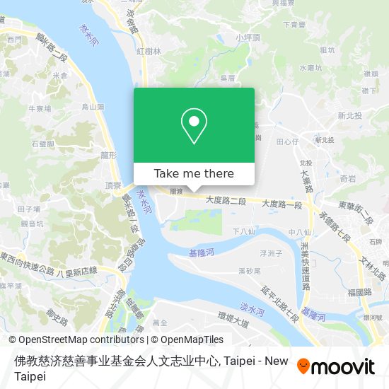 佛教慈济慈善事业基金会人文志业中心地圖