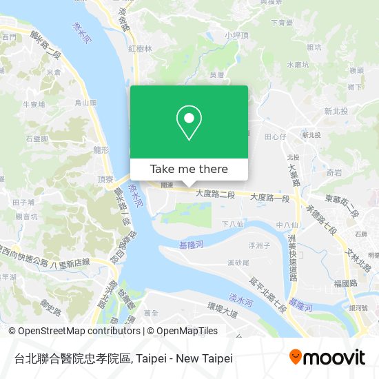 台北聯合醫院忠孝院區地圖