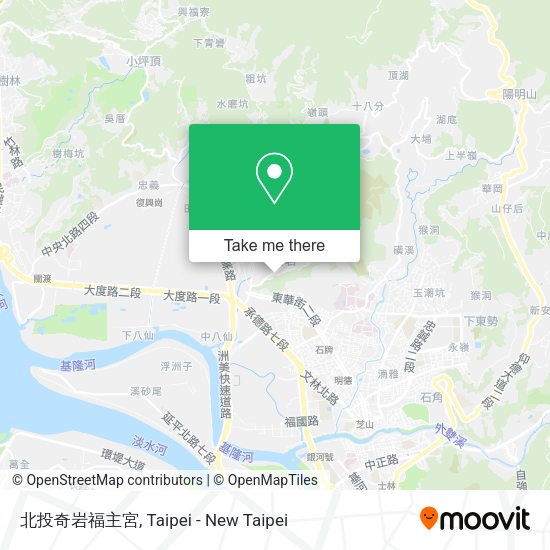 北投奇岩福主宮地圖