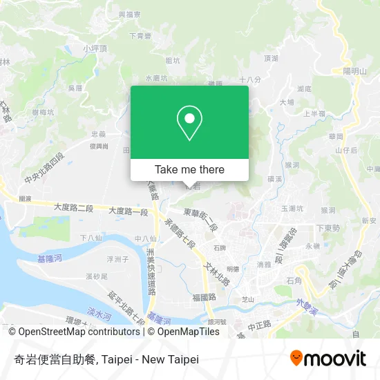 奇岩便當自助餐 map