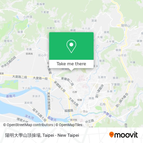 陽明大學山頂操場 map