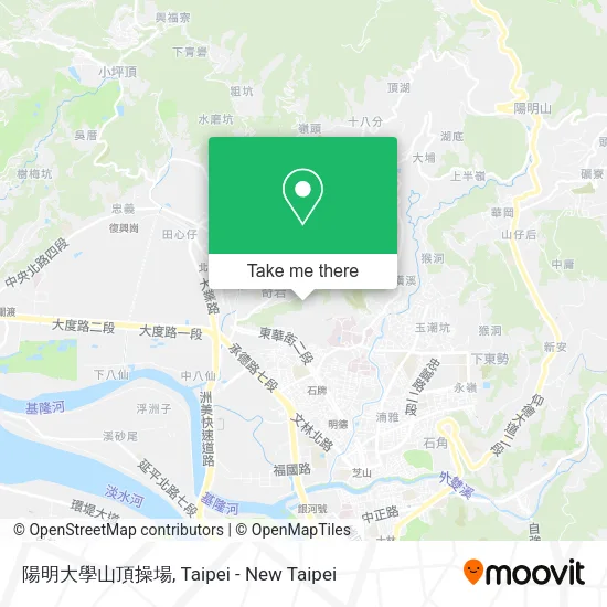 陽明大學山頂操場地圖