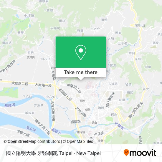 國立陽明大學 牙醫學院 map