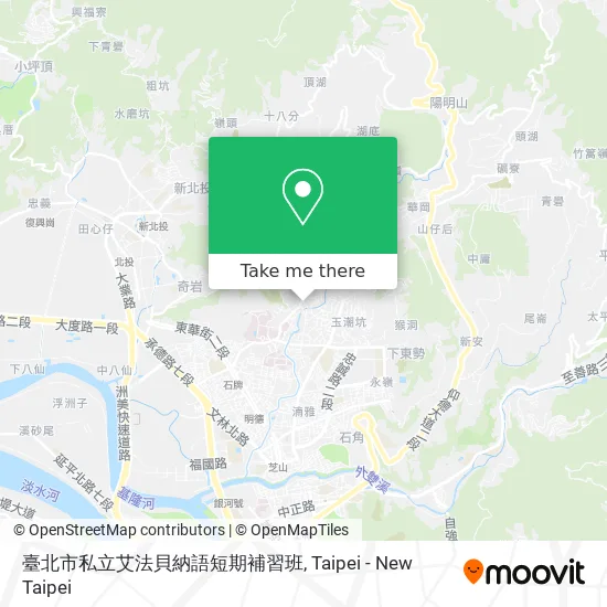 臺北市私立艾法貝納語短期補習班地圖
