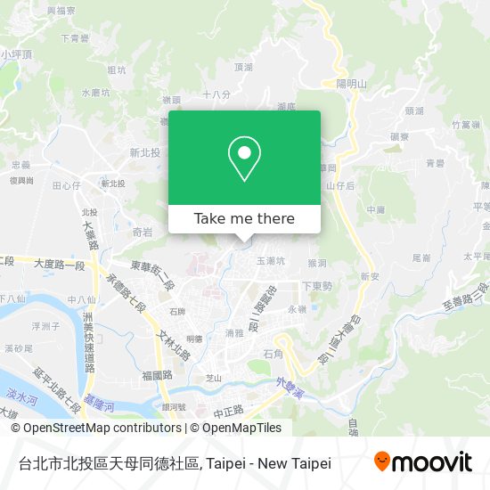 台北市北投區天母同德社區 map