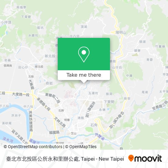 臺北市北投區公所永和里辦公處 map