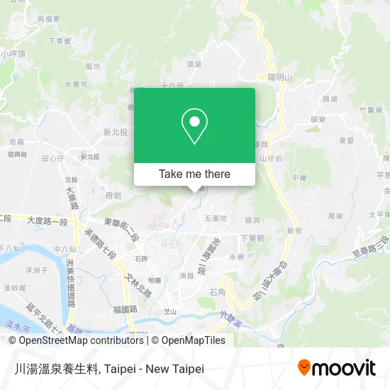 川湯溫泉養生料地圖