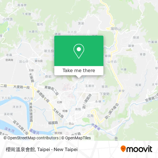 櫻崗溫泉會館地圖