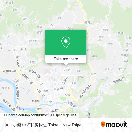 阿甘小館 中式私房料理地圖