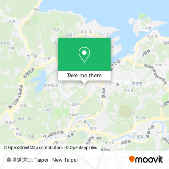 自強隧道口 map