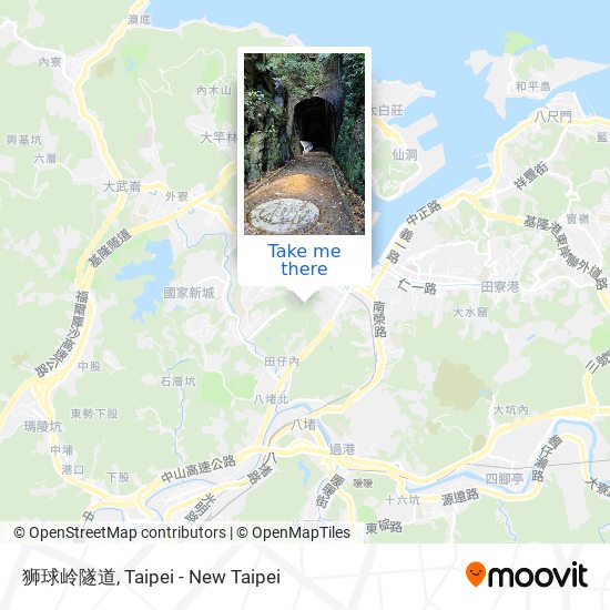 狮球岭隧道 map