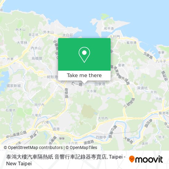泰鴻大樓汽車隔熱紙 音響行車記錄器專賣店 map