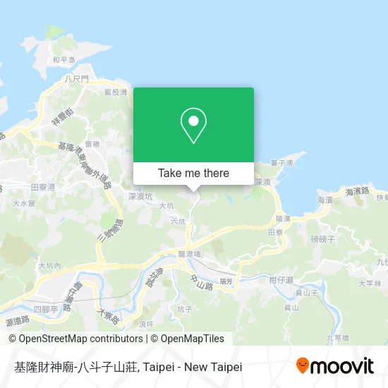 基隆財神廟-八斗子山莊地圖