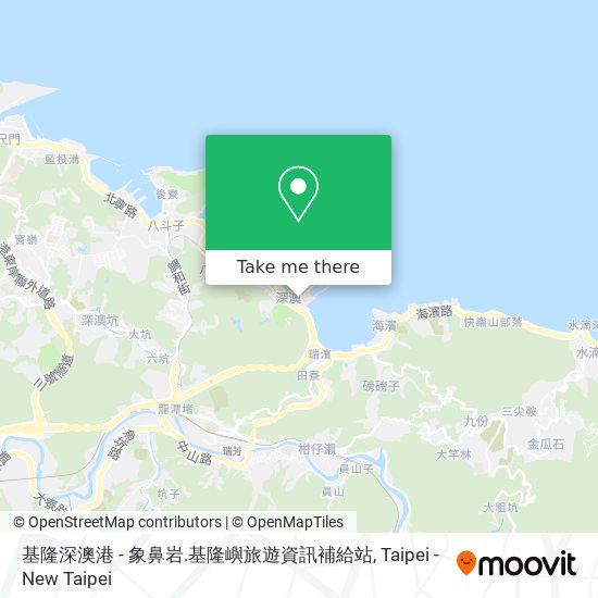 基隆深澳港 - 象鼻岩.基隆嶼旅遊資訊補給站地圖