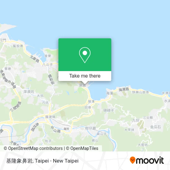 基隆象鼻岩 map